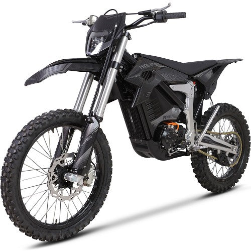 MotoTec Venom 72v 12000w Electric Dirt Bike Black