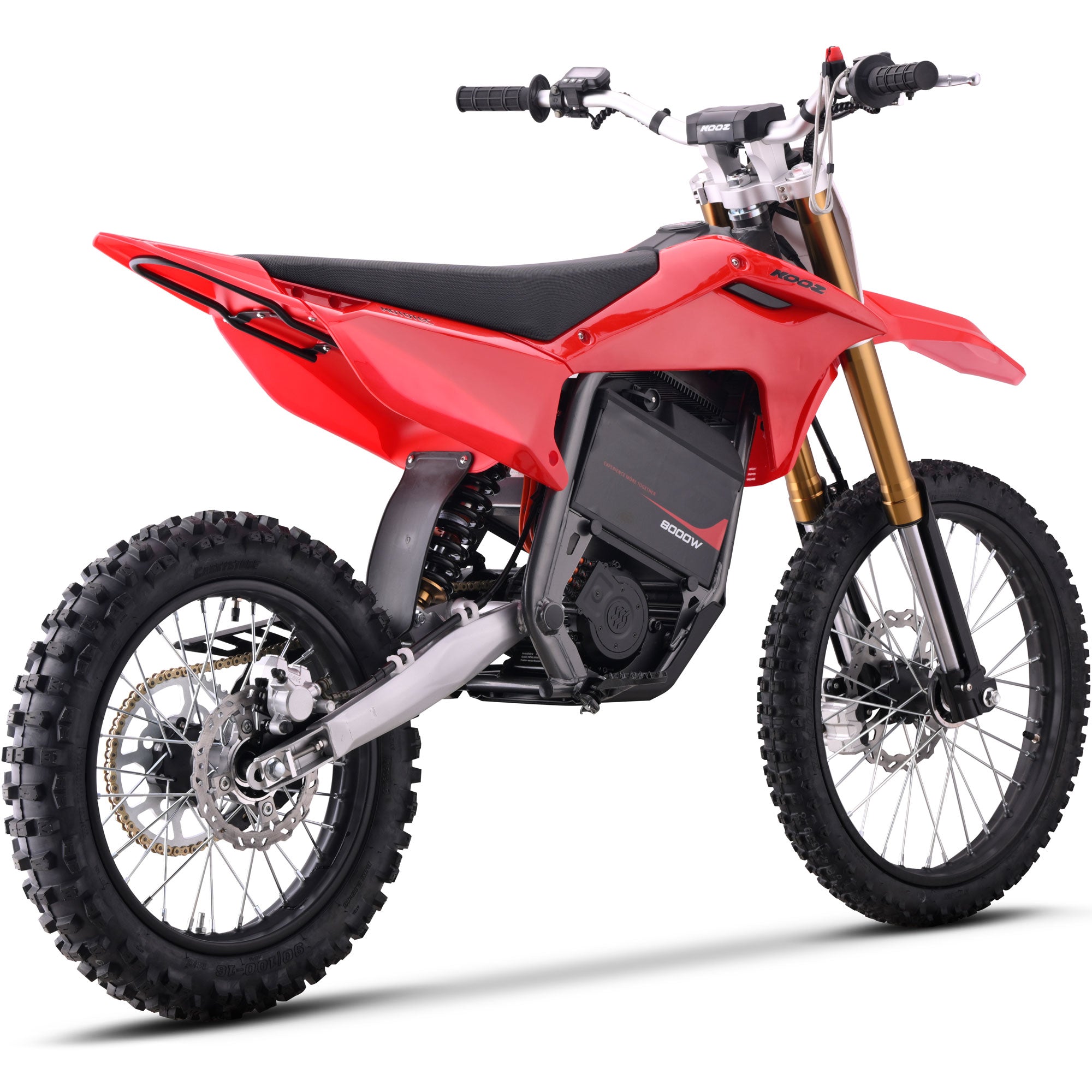 MotoTec 72v 8000w Pro Electric Dirt Bike 19/16 Lithium Red
